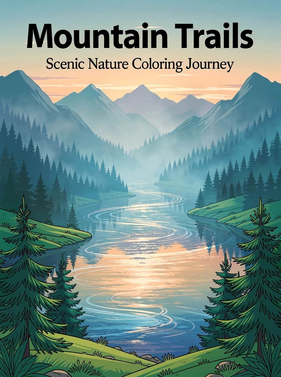 Landscape Coloring cover concept