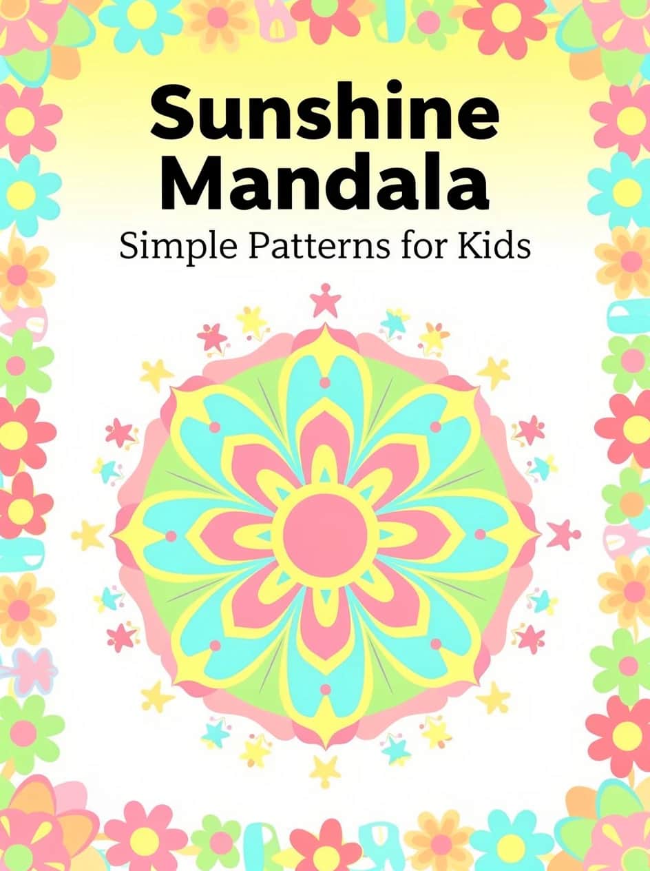 Simple Mandalas for Kids cover concept