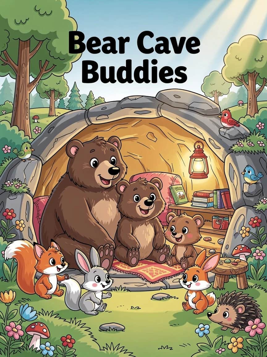 Generated Bear Cave Buddies coloring book cover